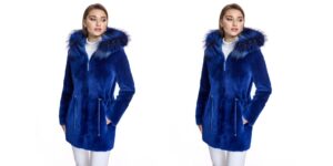 Real fox fur coats
