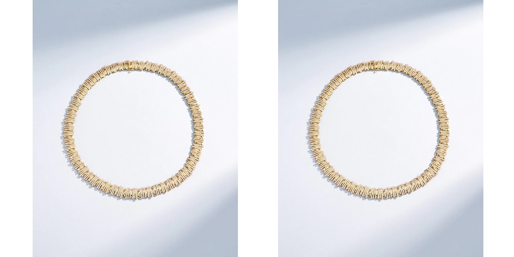 sapphire tennis necklace